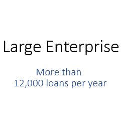 Large Enterprise - more than 12000 loans per year